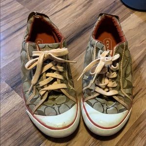 Womens coach brown sneakers